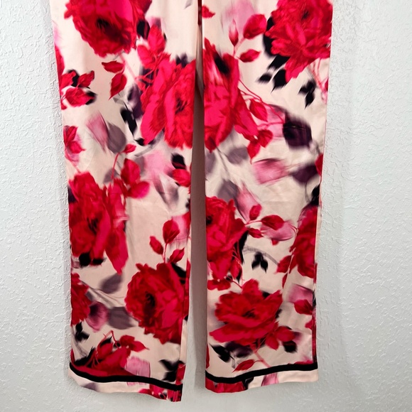 Victoria's Secret Water-color Roses Silky Pajama Bottoms Sz. Med - Picture 4 of 16